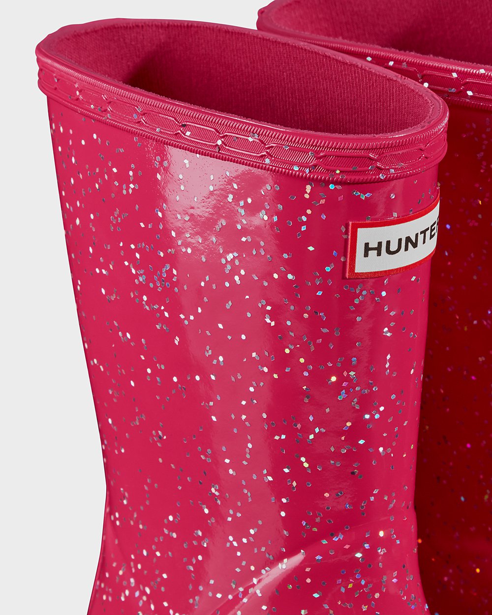 Botas de Lluvia Hunter Niños - Original First Giant Glitter - Rosas - DKTEZQN-74